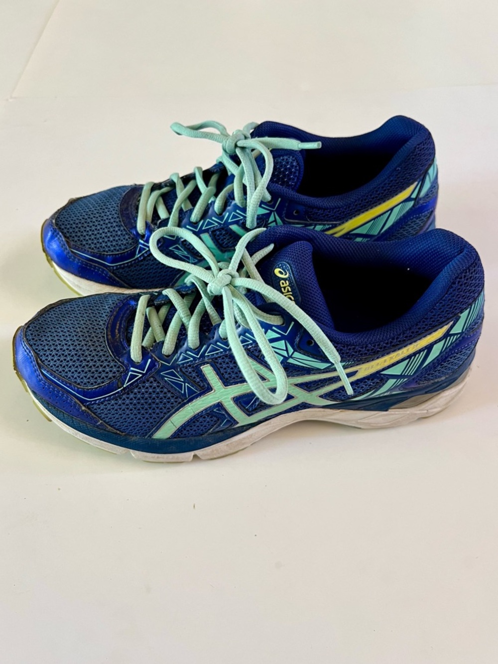ASICS Gelt Exalt 3 Duomax Women's Size 8.5 Blue Green Running Shoes Athletic